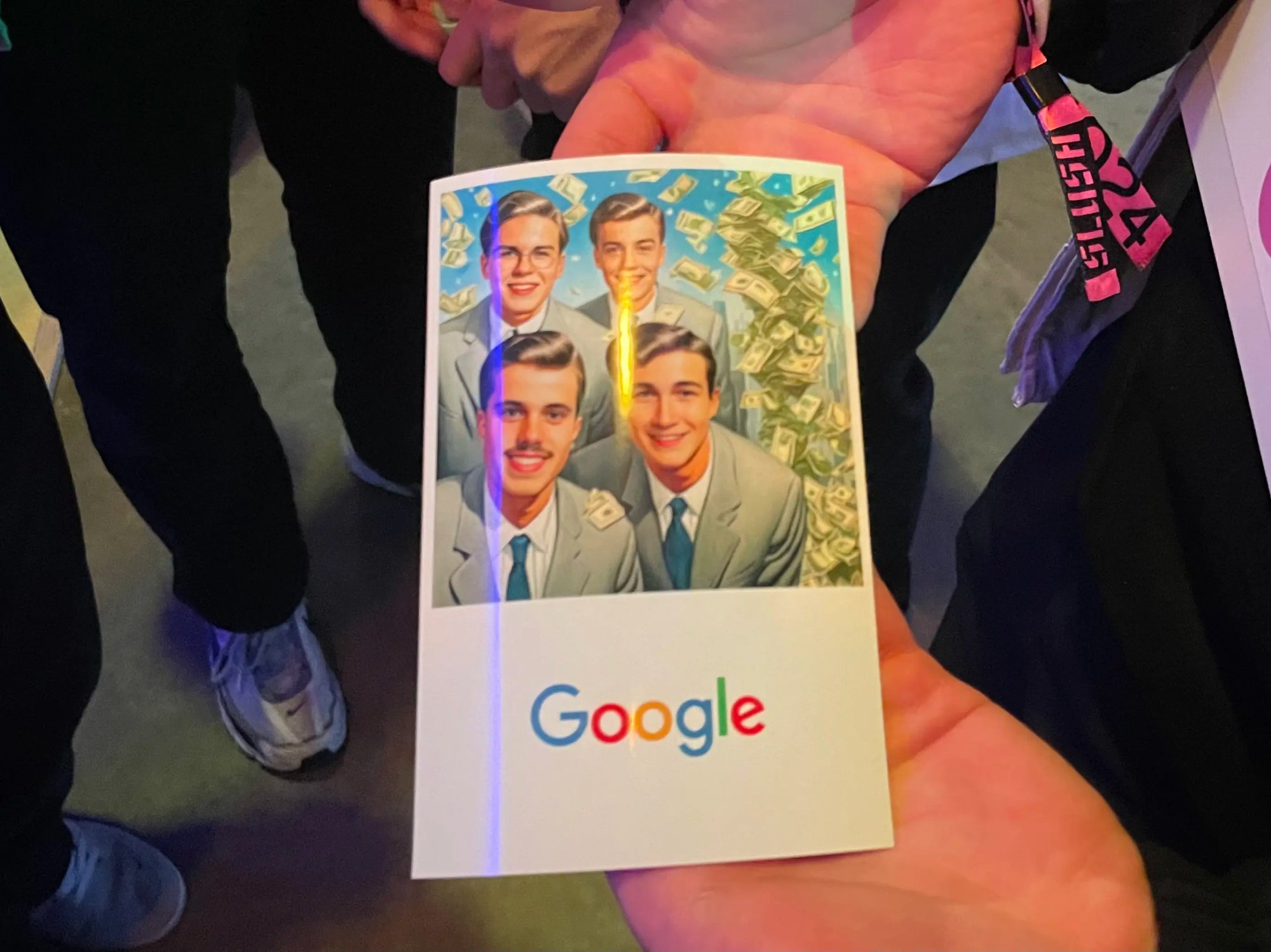 Wesmile — Google polaroid print